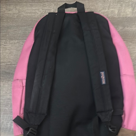 JanSport Classic Pink and Brown Backpack - Picture 7 of 8